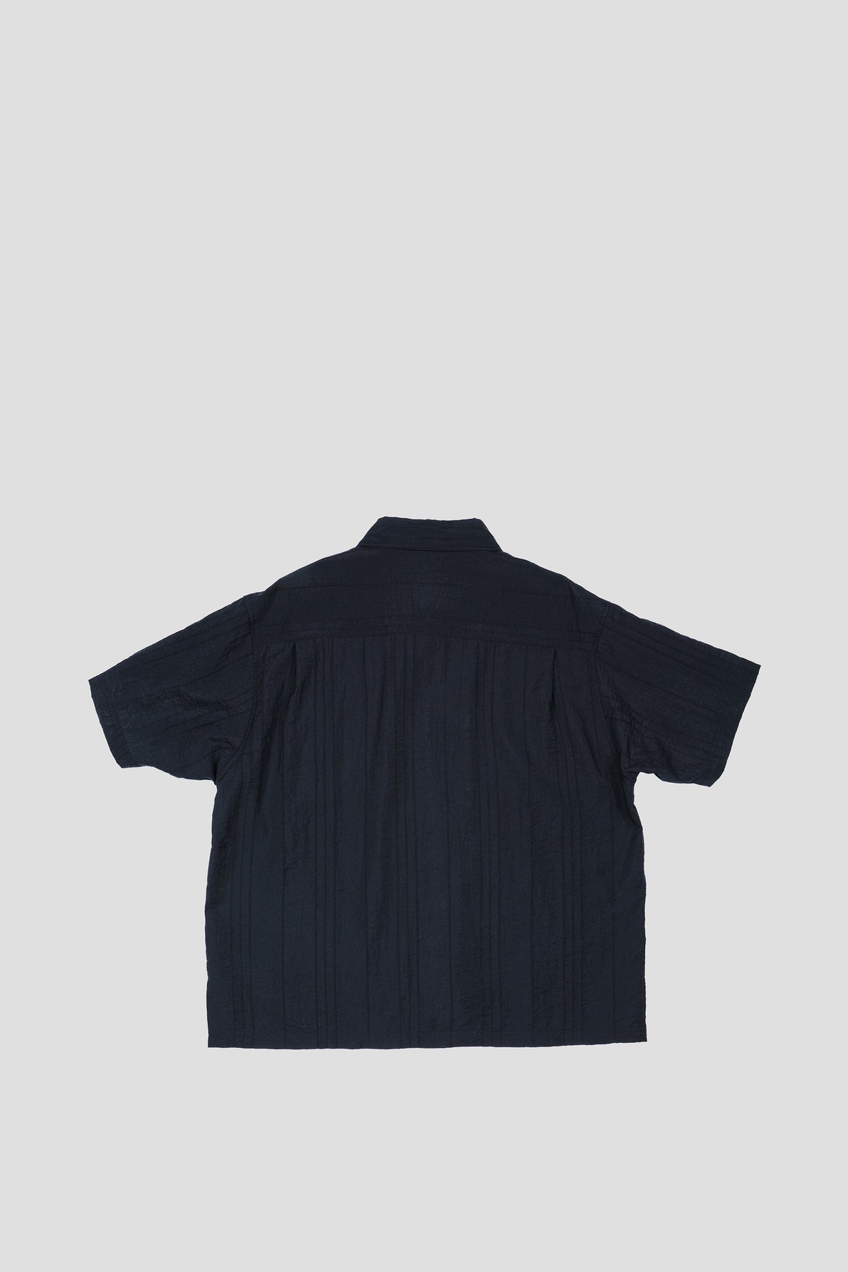 STUSSY PLEATED TEXTURED SHIRT BLACK