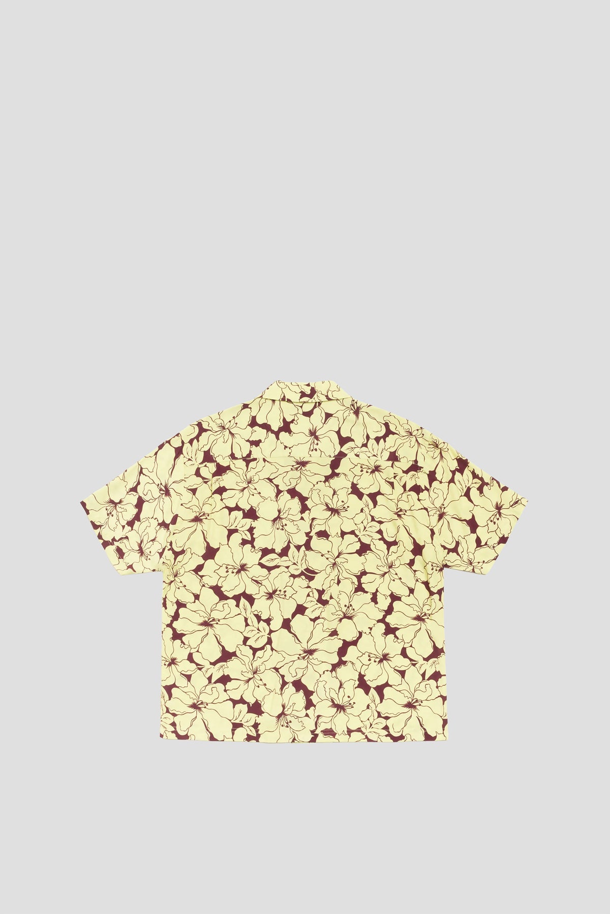 STUSSY FLORAL HAWAIIAN SHIRT LIME