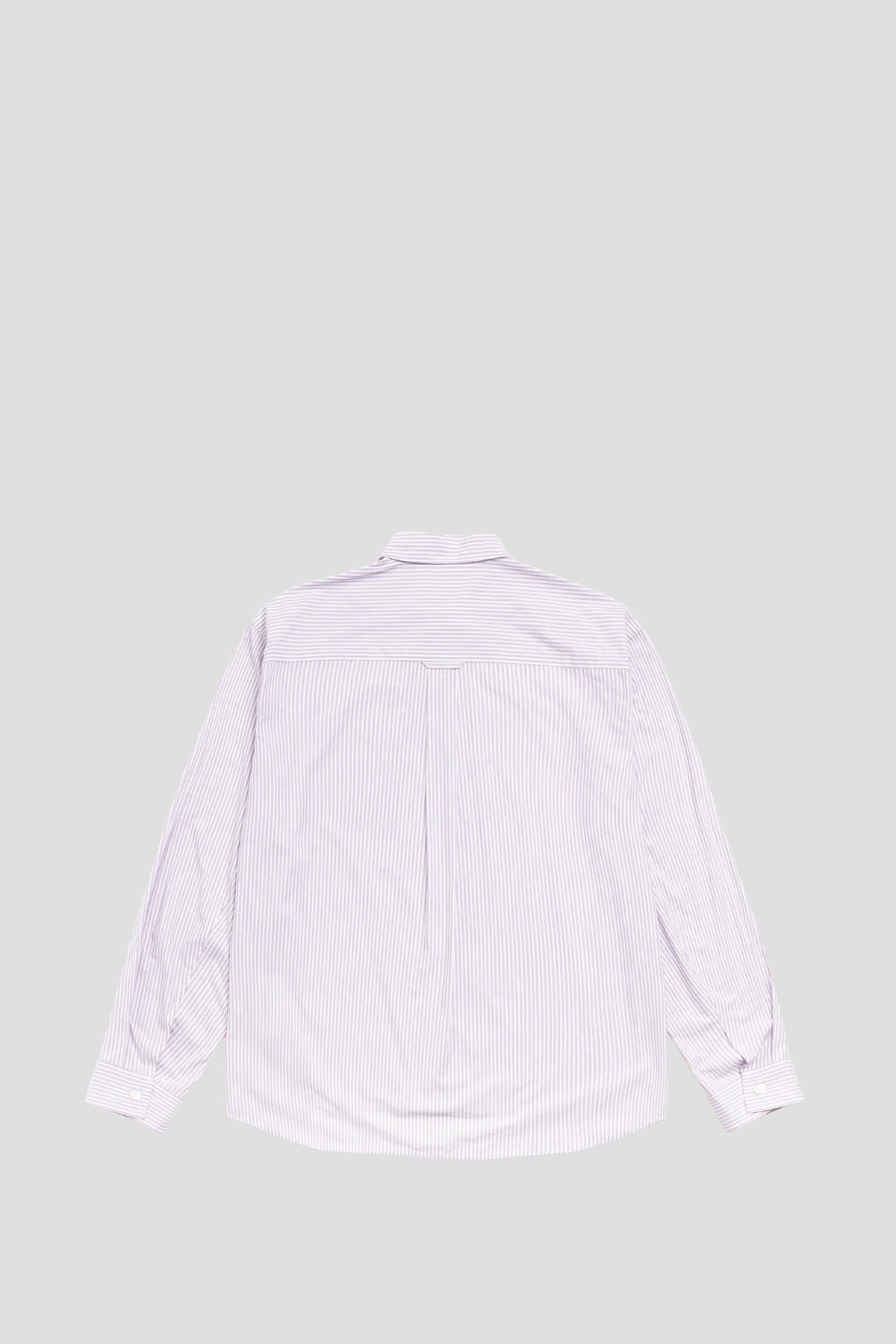 STUSSY STANDARD LONG SLEEVE SHIRT PURPLE STRIPE