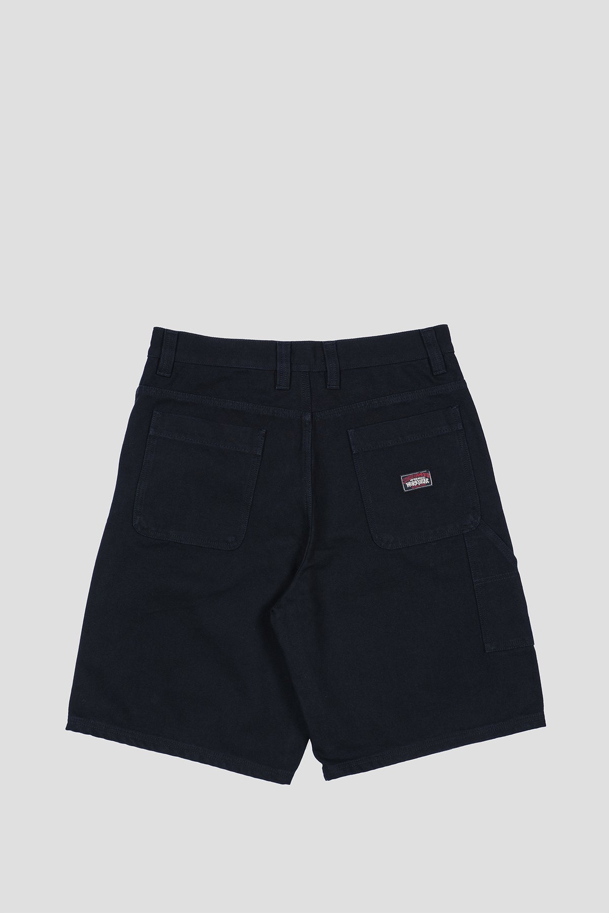 STUSSY WORK SHORT WASHED CANVAS BLACK