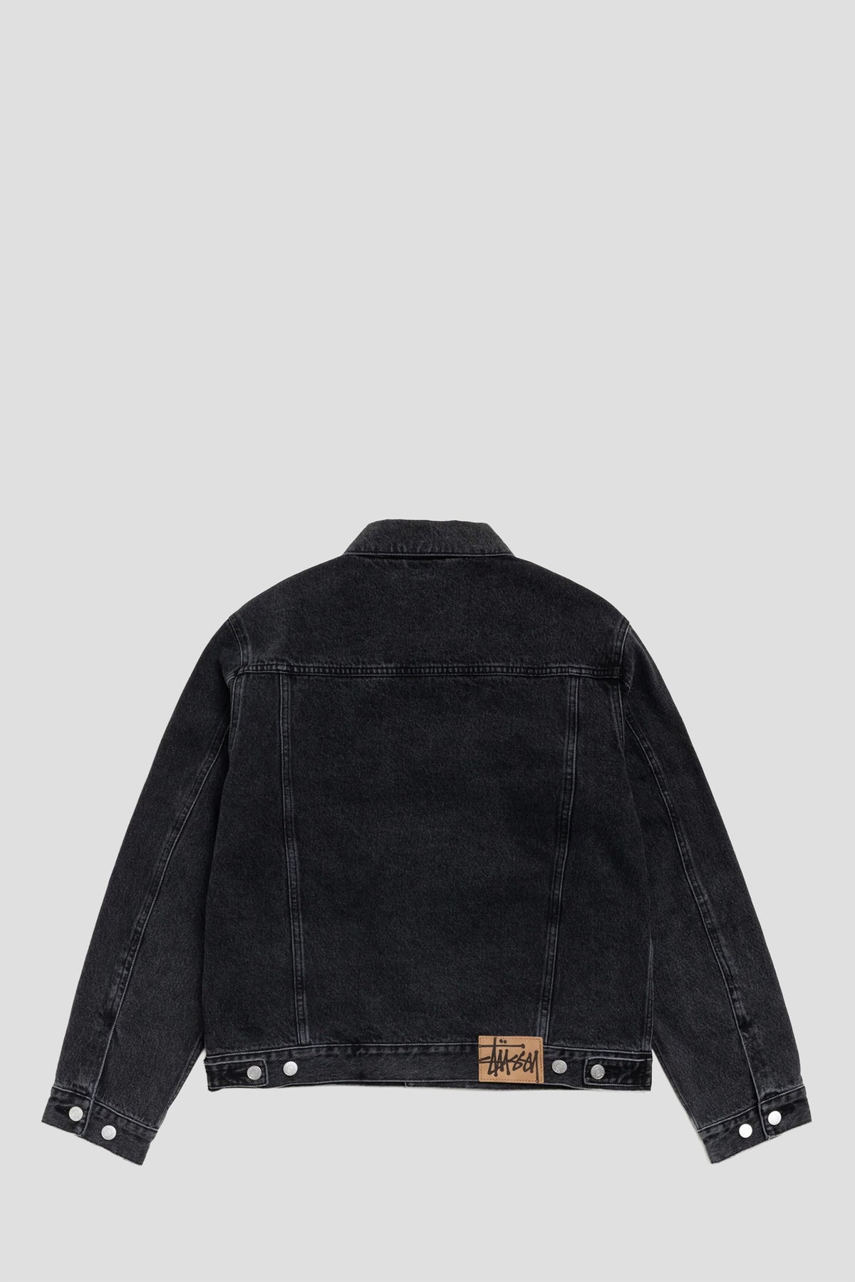 STUSSY LINED TRUCKER DENIM VINTAGE BLACK