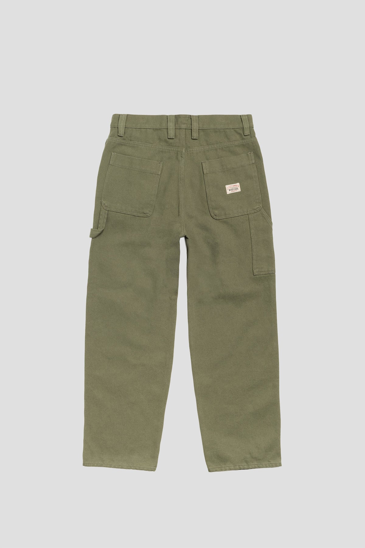 STUSSY COTTON CANVAS CARPENTER PANT OLIVE