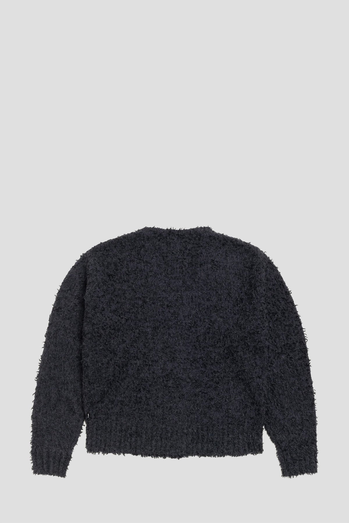 STUSSY TEXTURED CARDIGAN BLACK