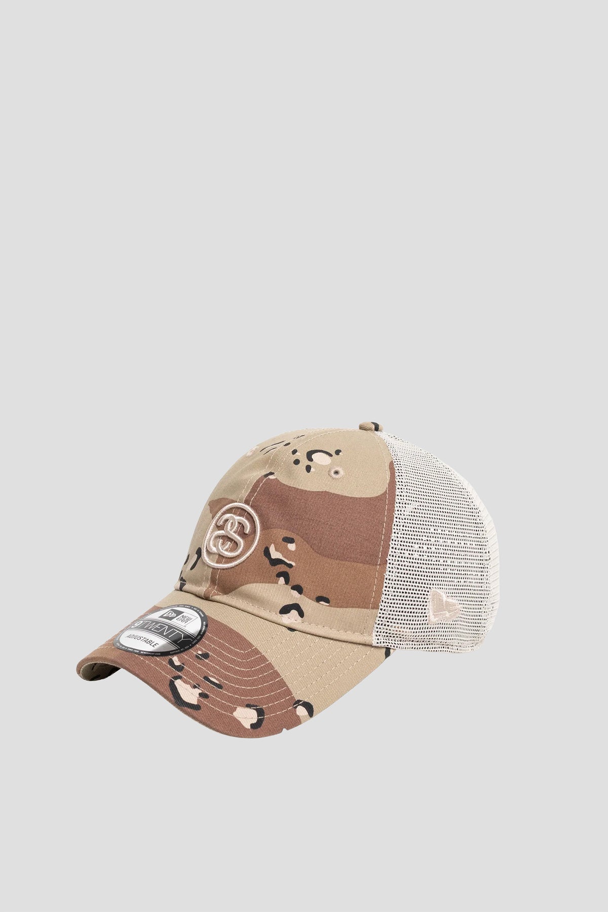 STUSSY x NEW ERA SS LINK TRUCKER 9TWENTY DESERT CAMO