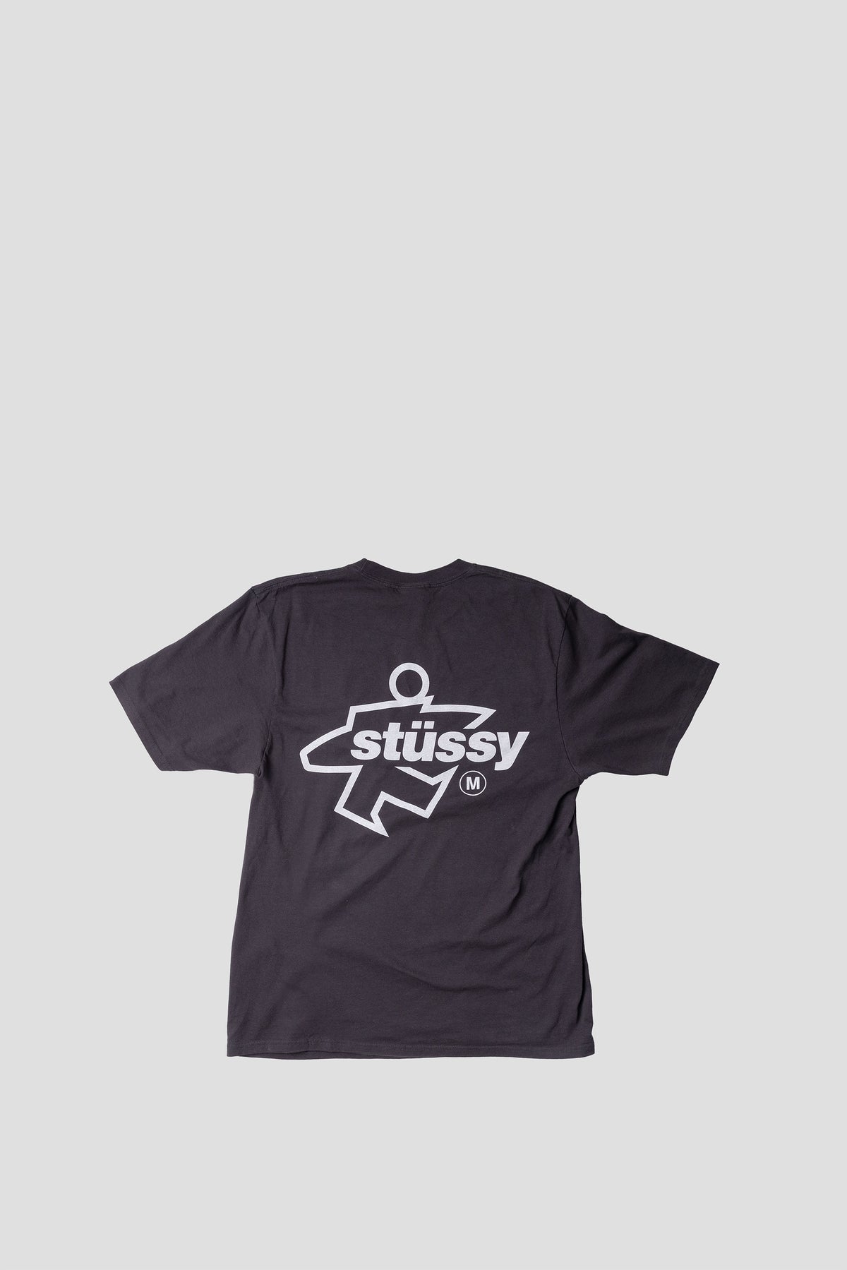 STUSSY SURF SIZE PIG. DYED TEE FADED BLACK