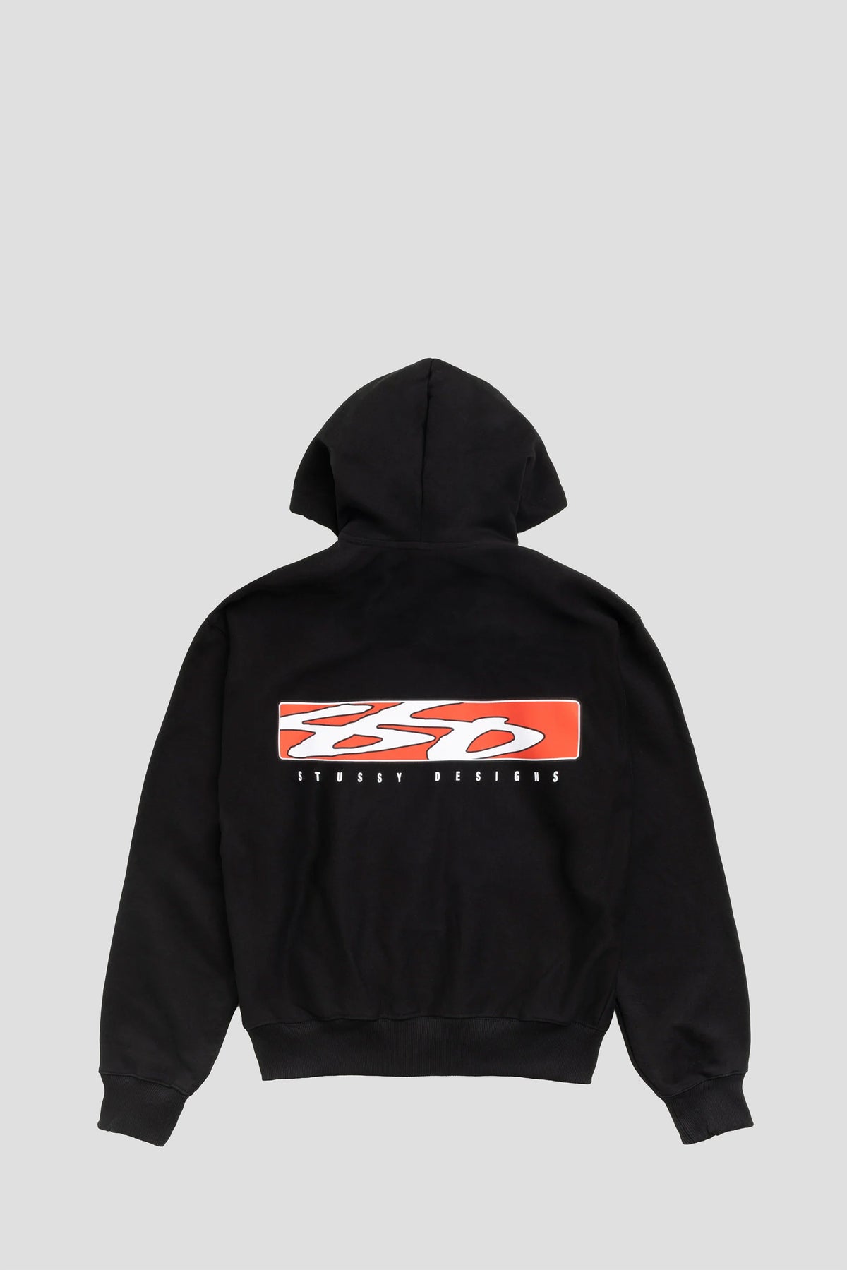 STUSSY S BOX HOOD SWEATSHIRT BLACK