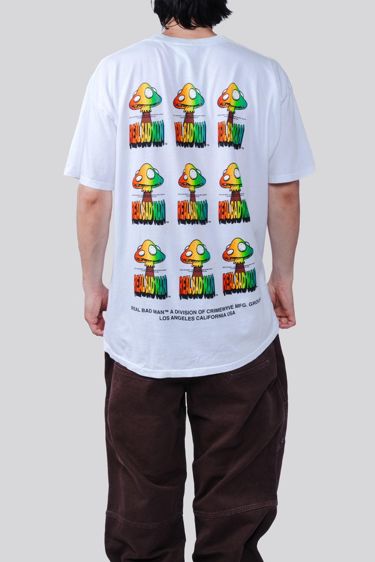 REAL BAD MAN SHROOMER S/S TEE WHITE