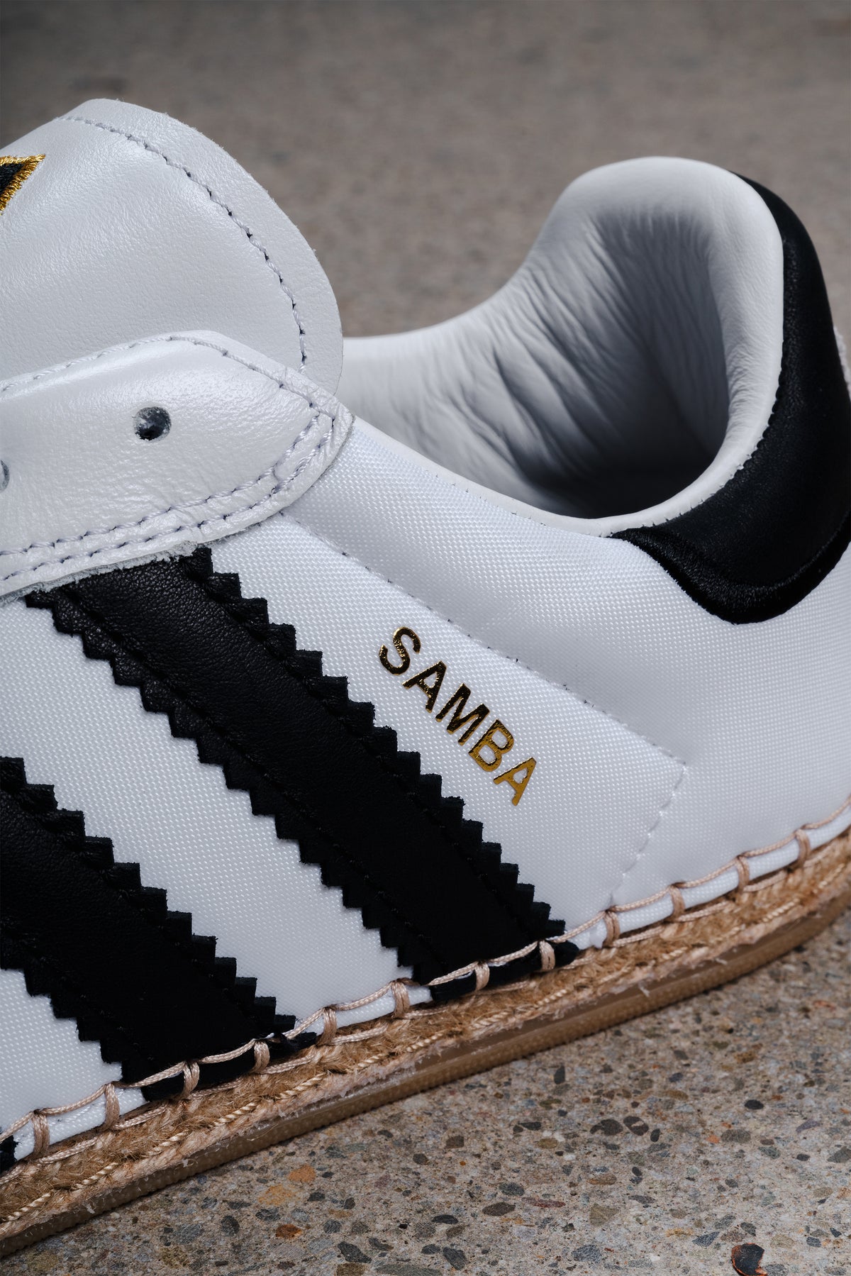 ADIDAS x CLOT SAMBA ESPADRILLE WHITE BLACK