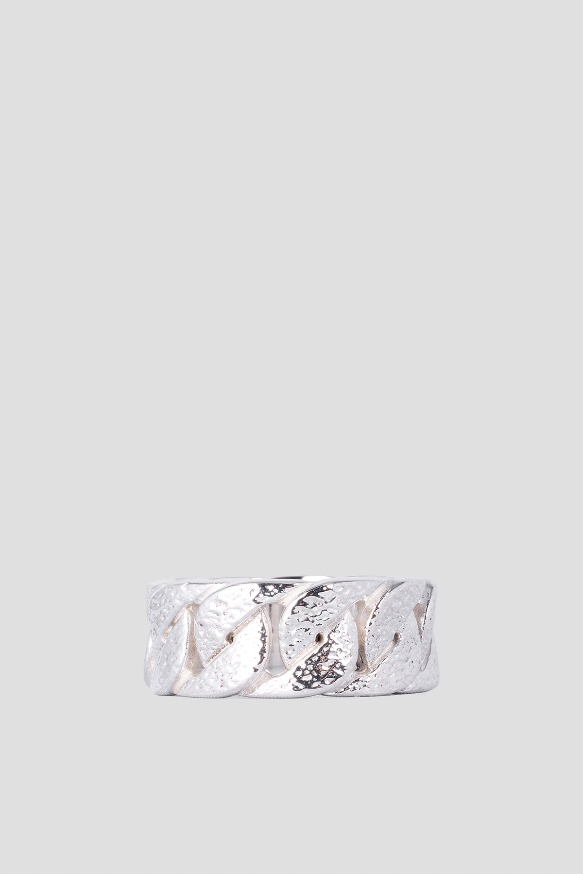 MAPLE CUBAN LINK RING SILVER925
