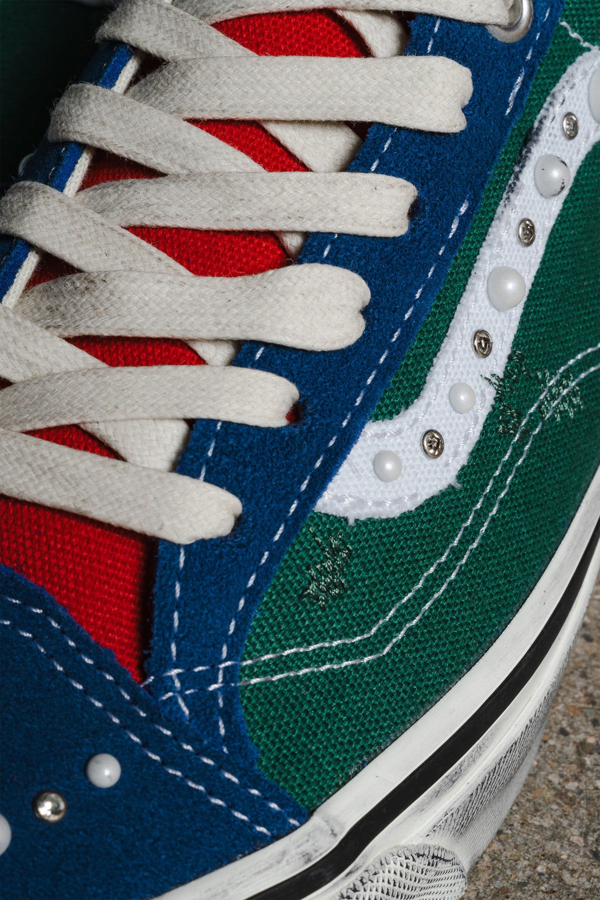 VANS OTW OLD SKOOL 36 PEARLIZED YACHT CLUB GREEN MULTI