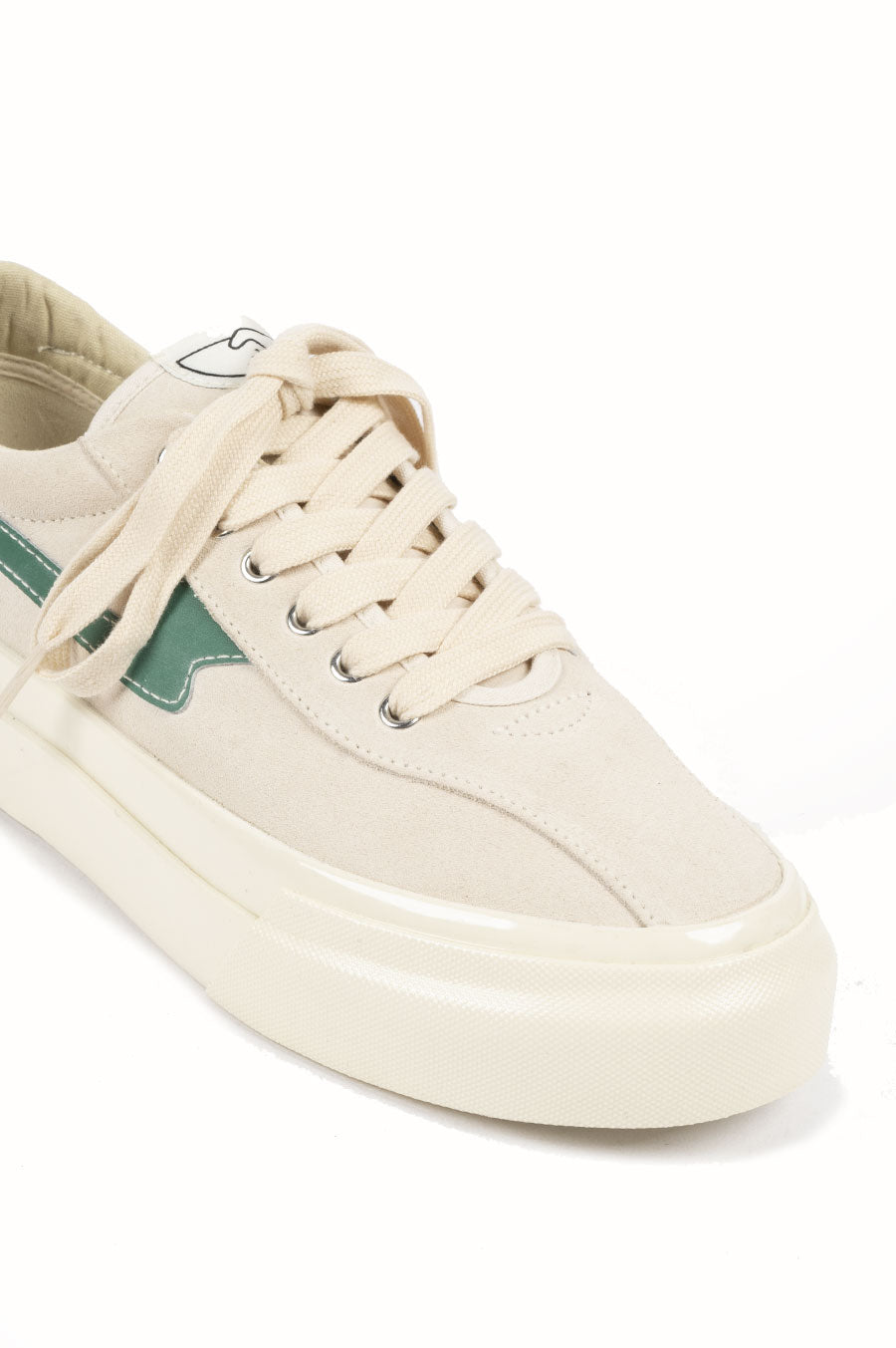 STEPNEY WORKERS CLUB DELLOW S-STRIKE SUEDE ECRU GREEN