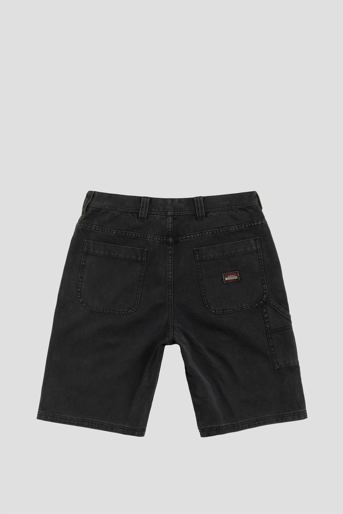 STUSSY WORK SHORT WASHED CANVAS BLACK
