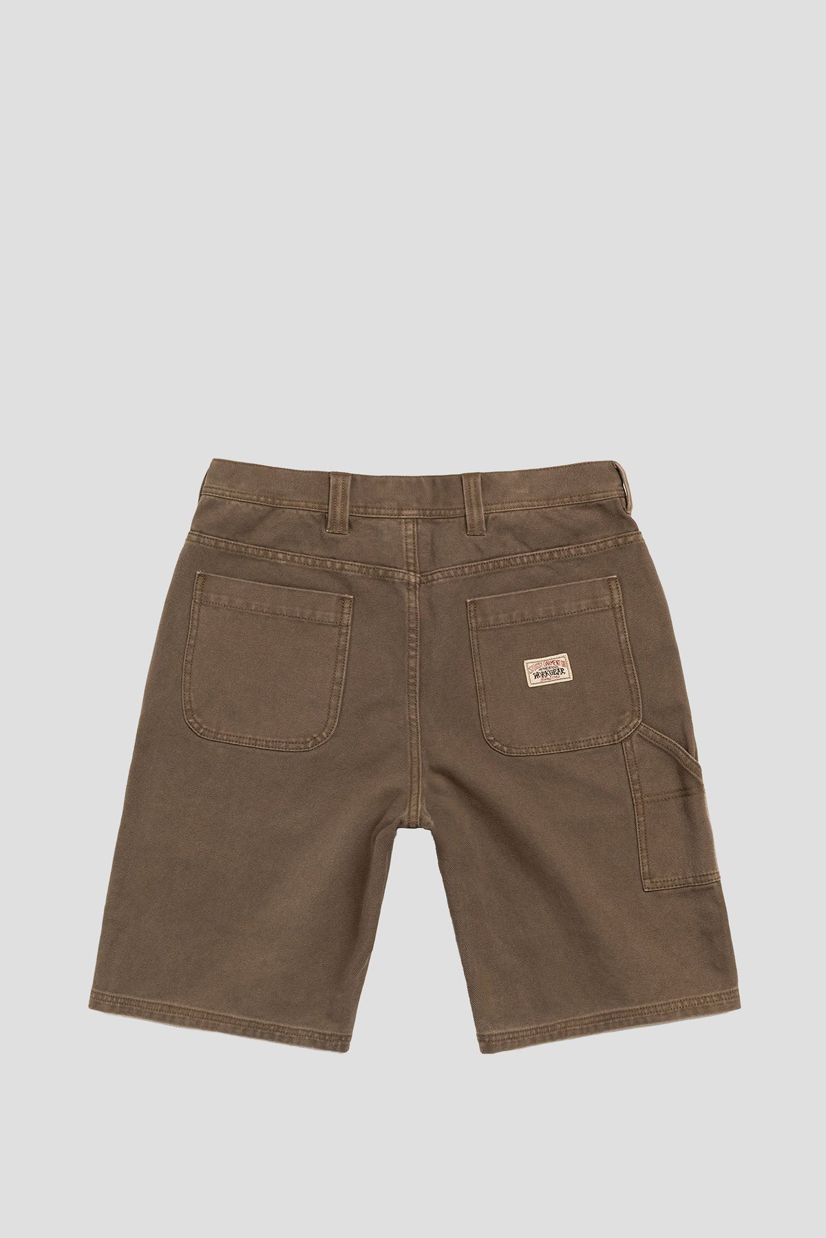 STUSSY WORK SHORT WASHED CANVAS BROWN