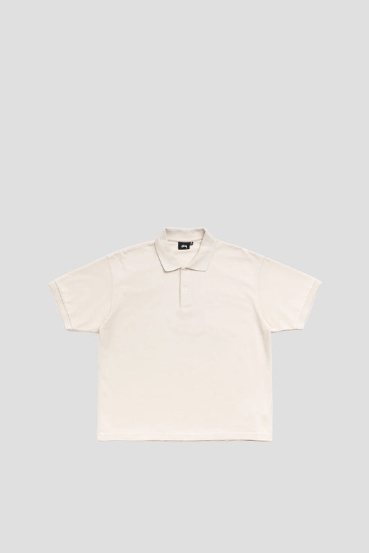 STUSSY CLASSIC PIQUE POLO OFF WHITE
