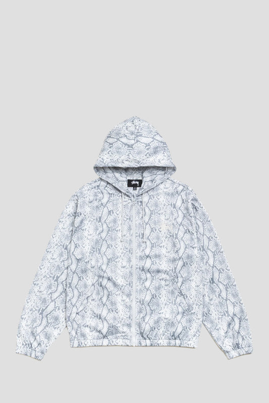 STUSSY ATHLETIC MESH ZIP HOOD SNAKE