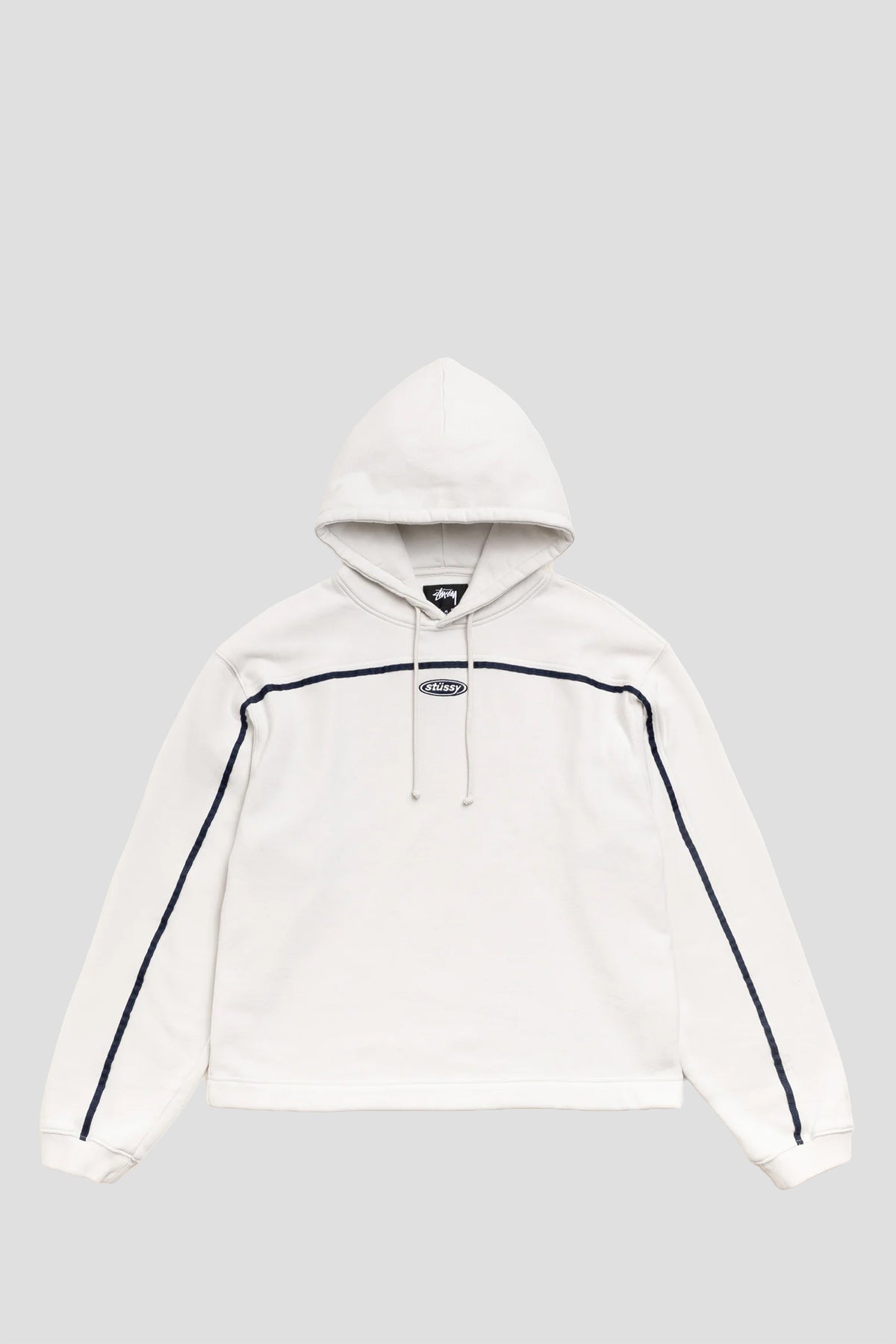 STUSSY OVAL PULLOVER HOOD STONE