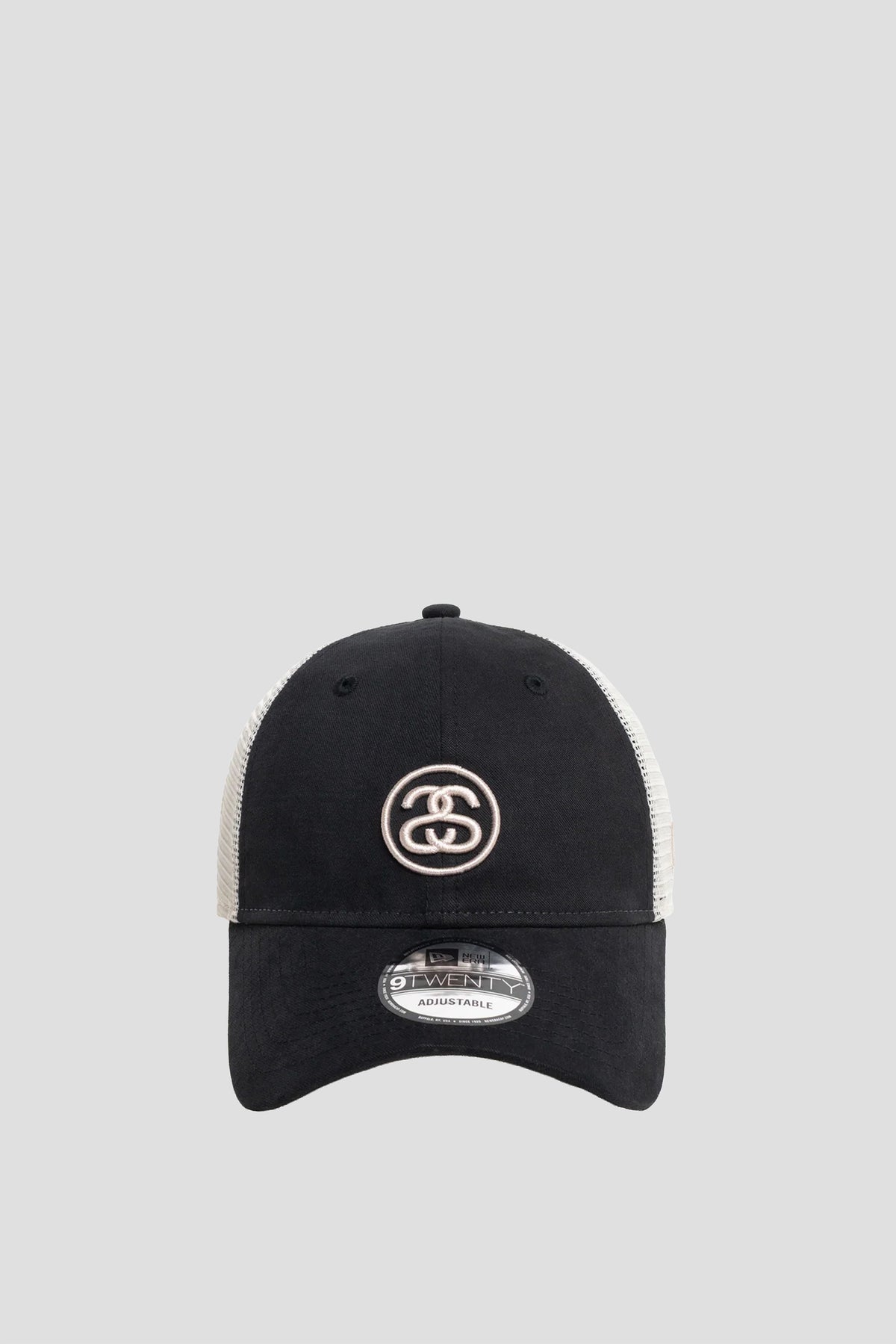 STUSSY x NEW ERA SS LINK TRUCKER 9TWENTY NIGHT BLACK