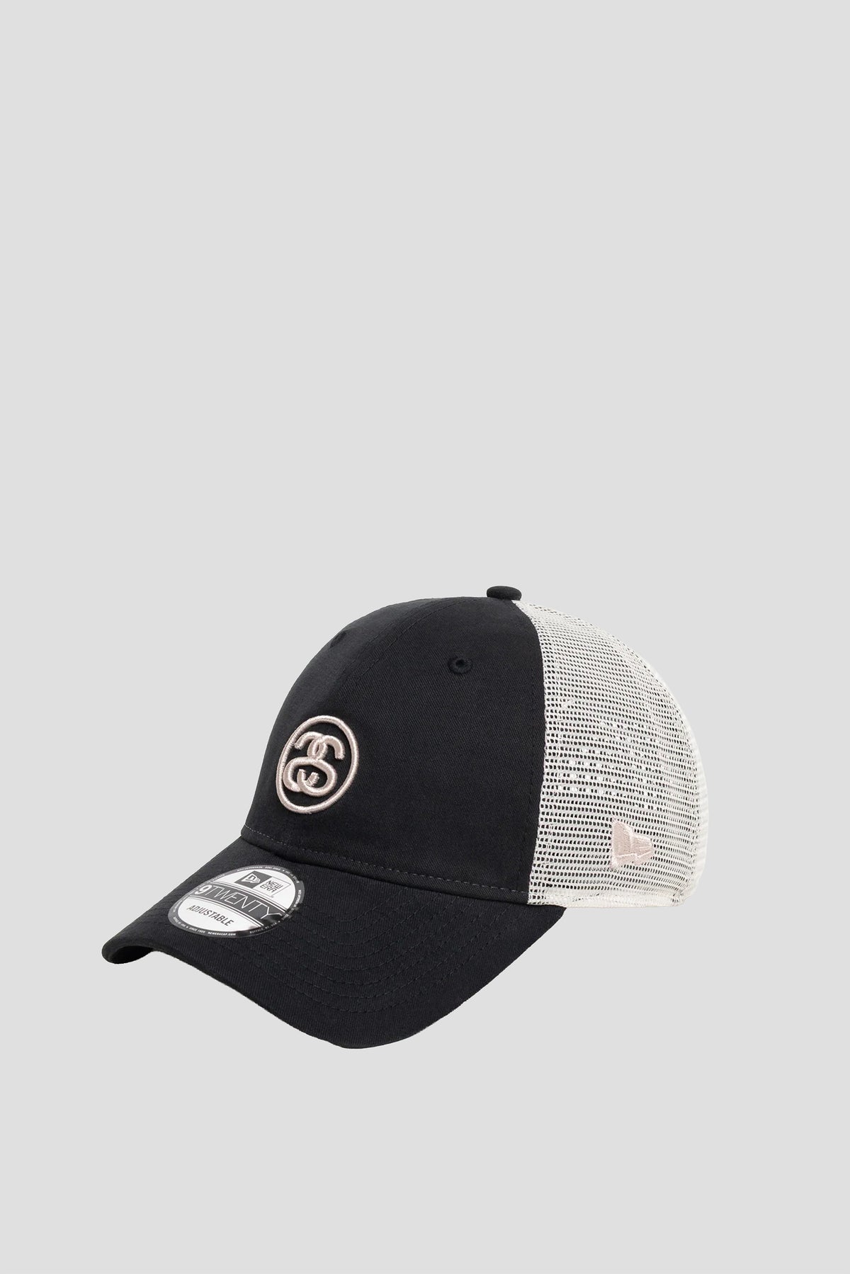 STUSSY x NEW ERA SS LINK TRUCKER 9TWENTY NIGHT BLACK