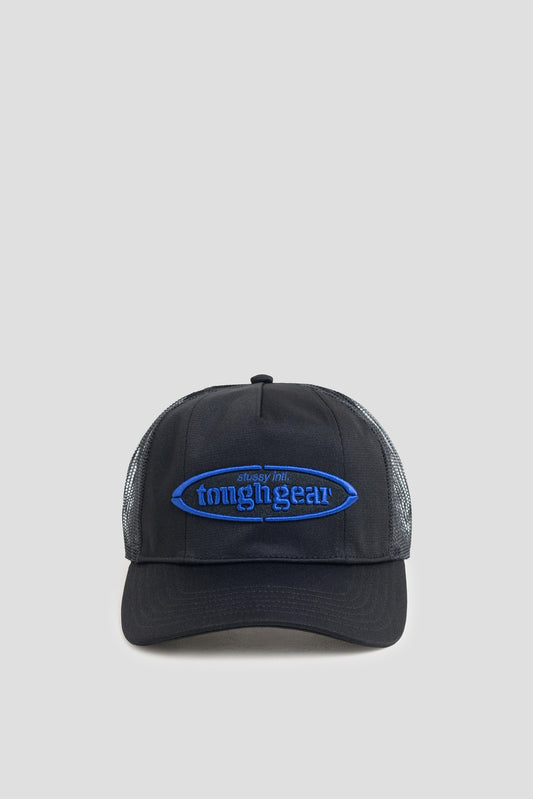 STUSSY MID DEPTH TOUGH GEAR TRUCKER CAP BLACK