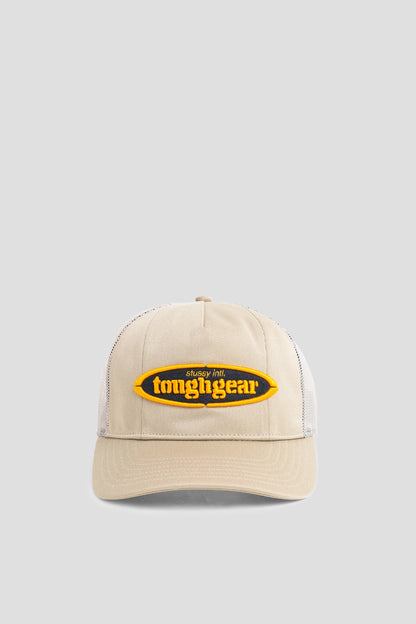 STUSSY MID DEPTH TOUGH GEAR TRUCKER CAP KHAKI