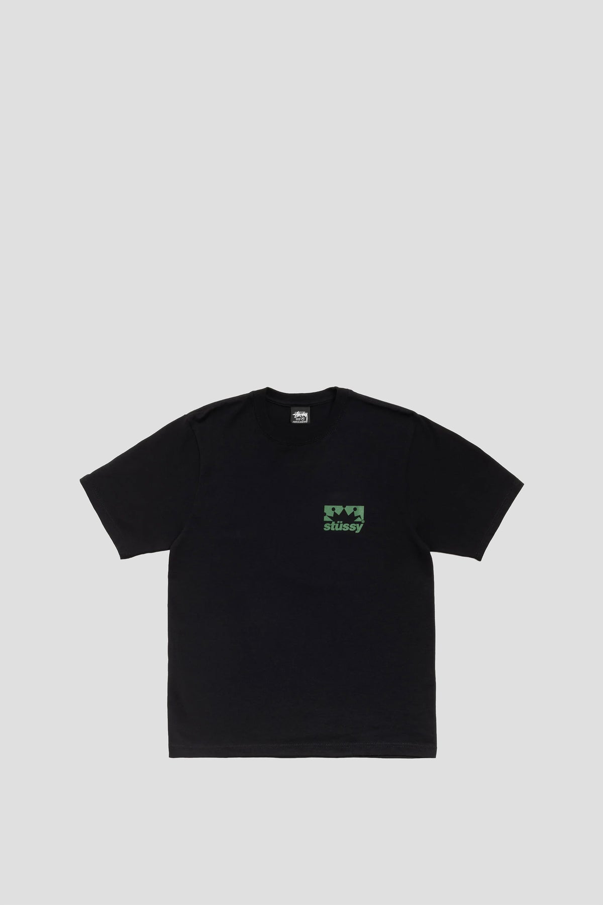 STUSSY BOX CROWN TEE BLACK