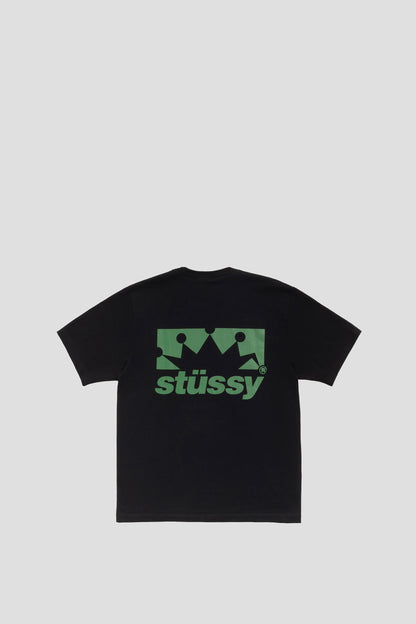 STUSSY BOX CROWN TEE BLACK