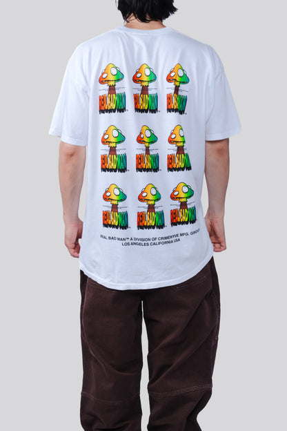 REAL BAD MAN SHROOMER S/S TEE WHITE