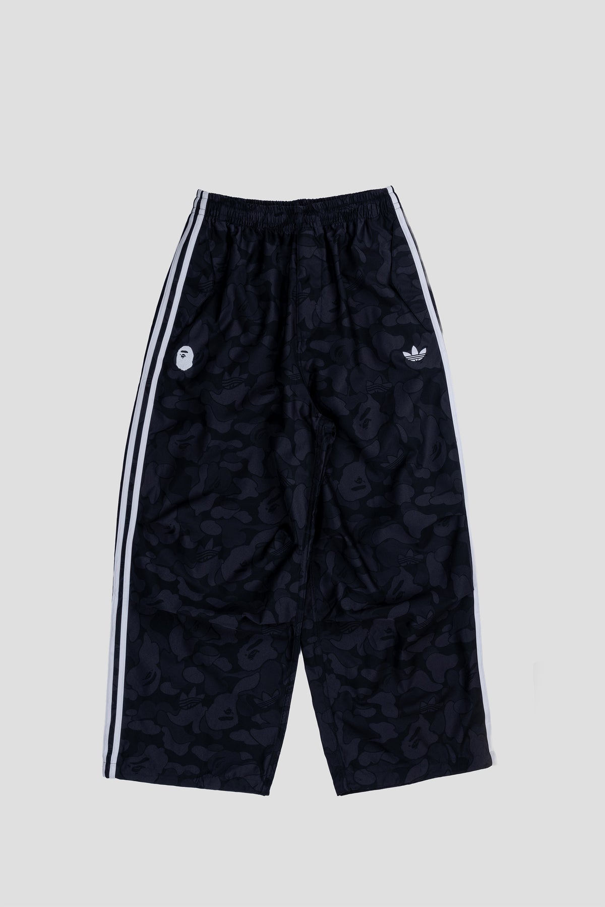 ADIDAS x BAPE WC JACQUARD PANTS BLACK