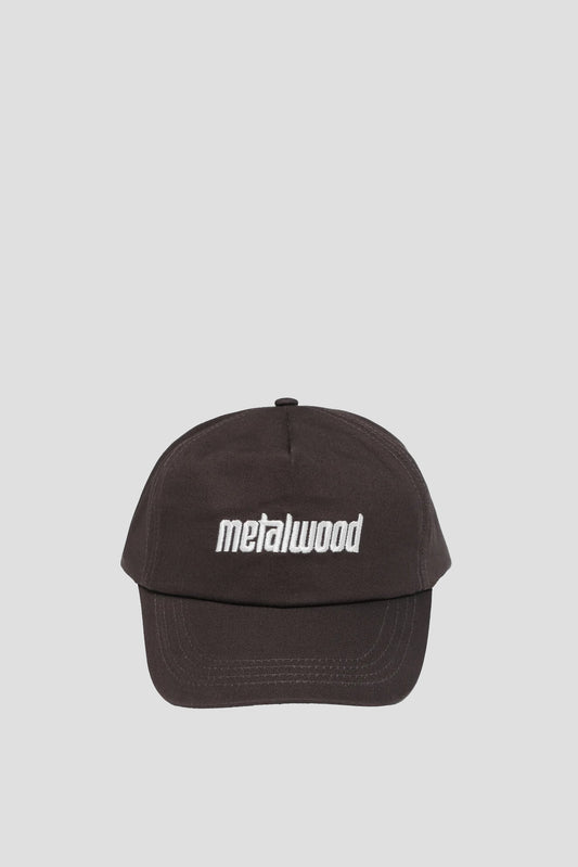 METALWOOD METAL LOGO 5 PANEL HAT BROWN