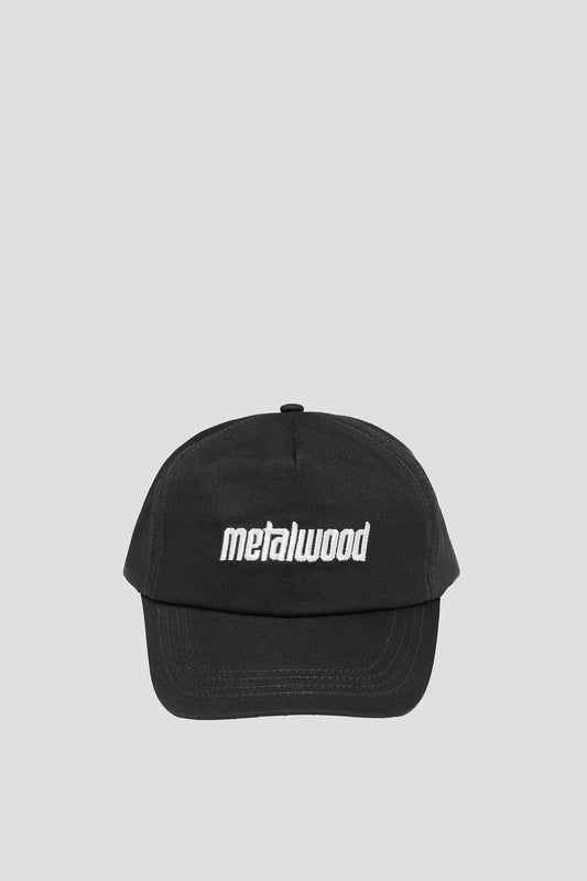 METALWOOD METAL LOGO 5 PANEL HAT BLACK