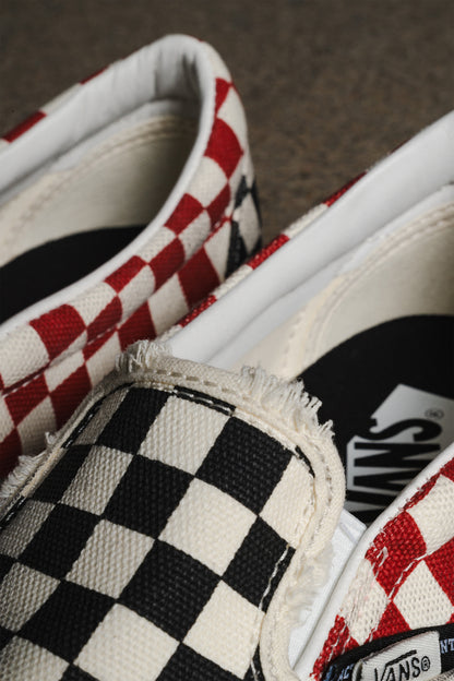 VANS CLASSIC SLIP-ON 98 LX AOD CHECKERBOARD BLACK RED