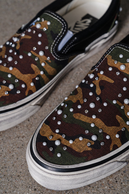 VANS CLASSIC SLIP-ON 98 LX PEARLIZED CAMO BLACK