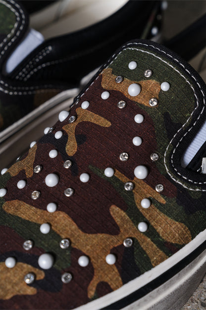 VANS CLASSIC SLIP-ON 98 LX PEARLIZED CAMO BLACK