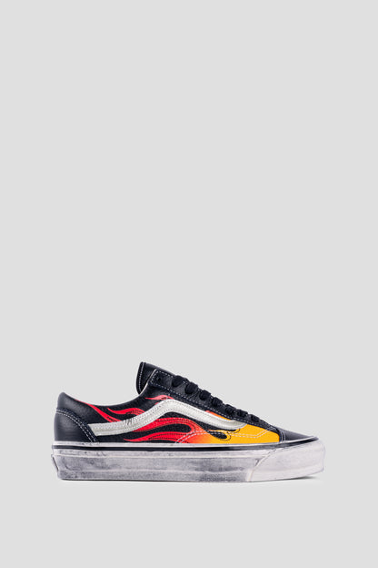 VANS OLD SKOOL 36 LX ARCHIVE FLAME BLACK RED YELLOW