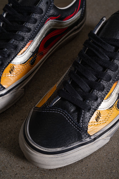 VANS OLD SKOOL 36 LX ARCHIVE FLAME BLACK RED YELLOW