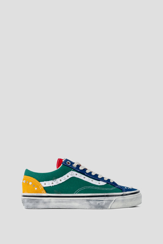 VANS OTW OLD SKOOL 36 PEARLIZED YACHT CLUB GREEN MULTI