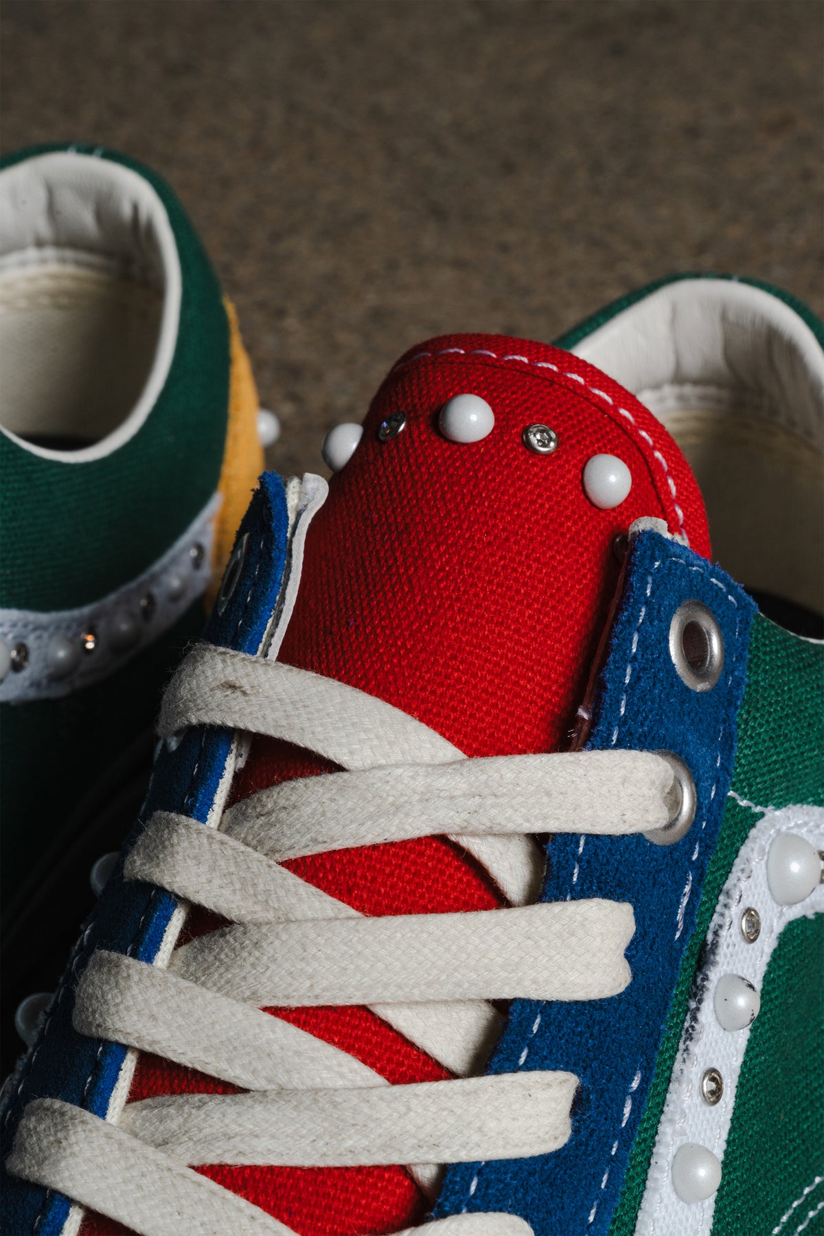 VANS OTW OLD SKOOL 36 PEARLIZED YACHT CLUB GREEN MULTI