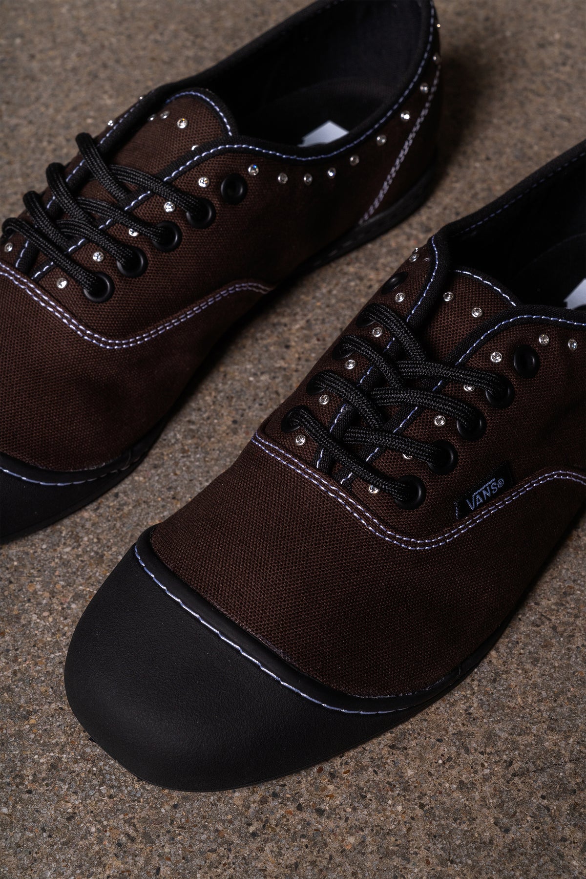 VANS AUTHENTIC PRIMA RHINESTONE BROWN BLACK