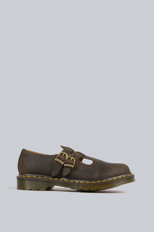 DR MARTENS WOMEN'S 8065 MARY JANE DARK BROWN CRAZY HORSE