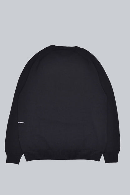 POP TRADING COMPANY CORN KNITTED CREWNECK BLACK